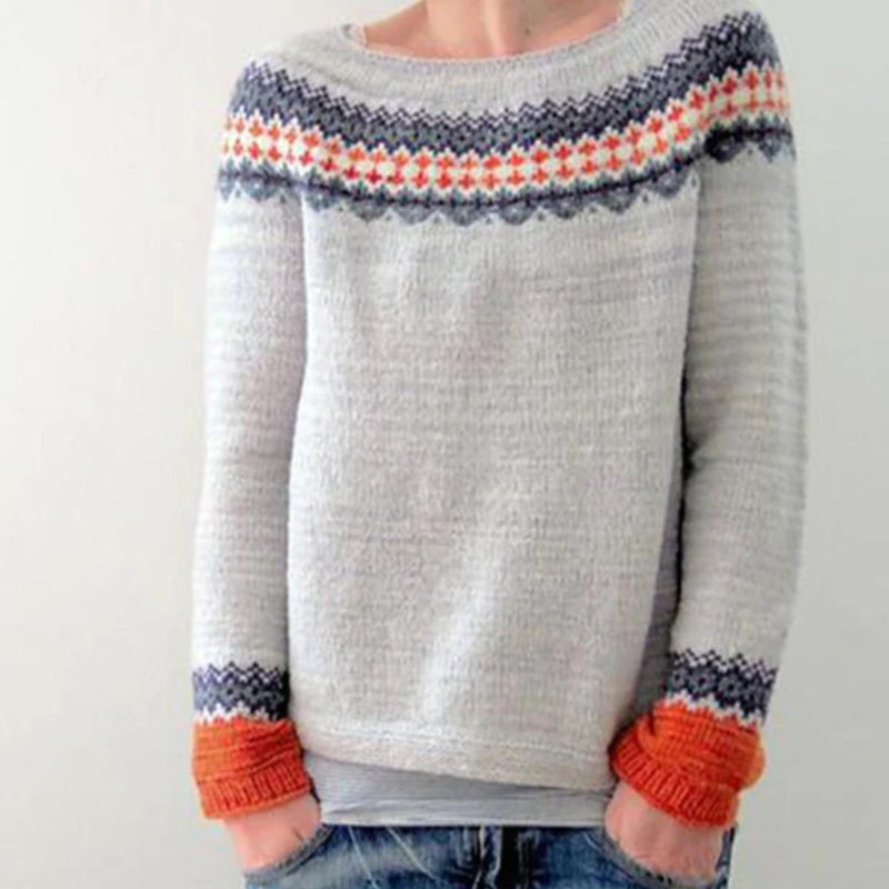 Berg-Feldt | Pull-over d'hiver tricoté avec motif