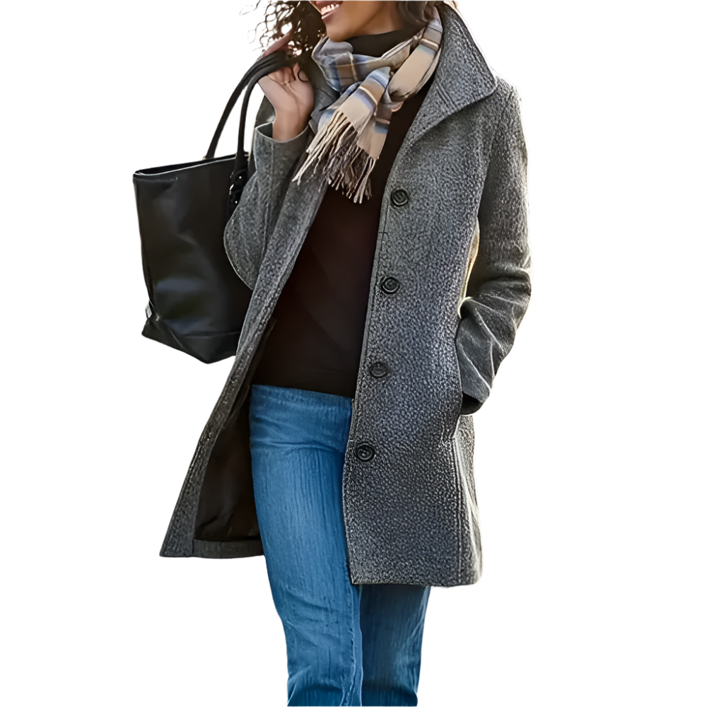 Berg-Feldt | Lange Freizeit Damenjacke in Grau, Grün und Khaki