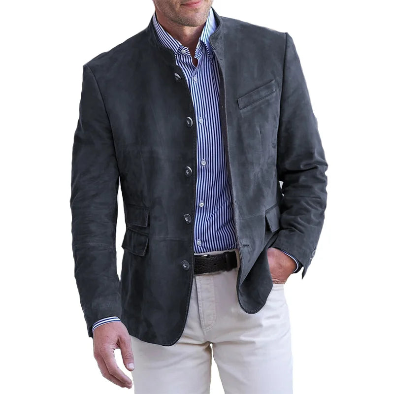Berg-Feldt | Herren Klassische Button-Down Herbstjacke - Zeitlose Wärme