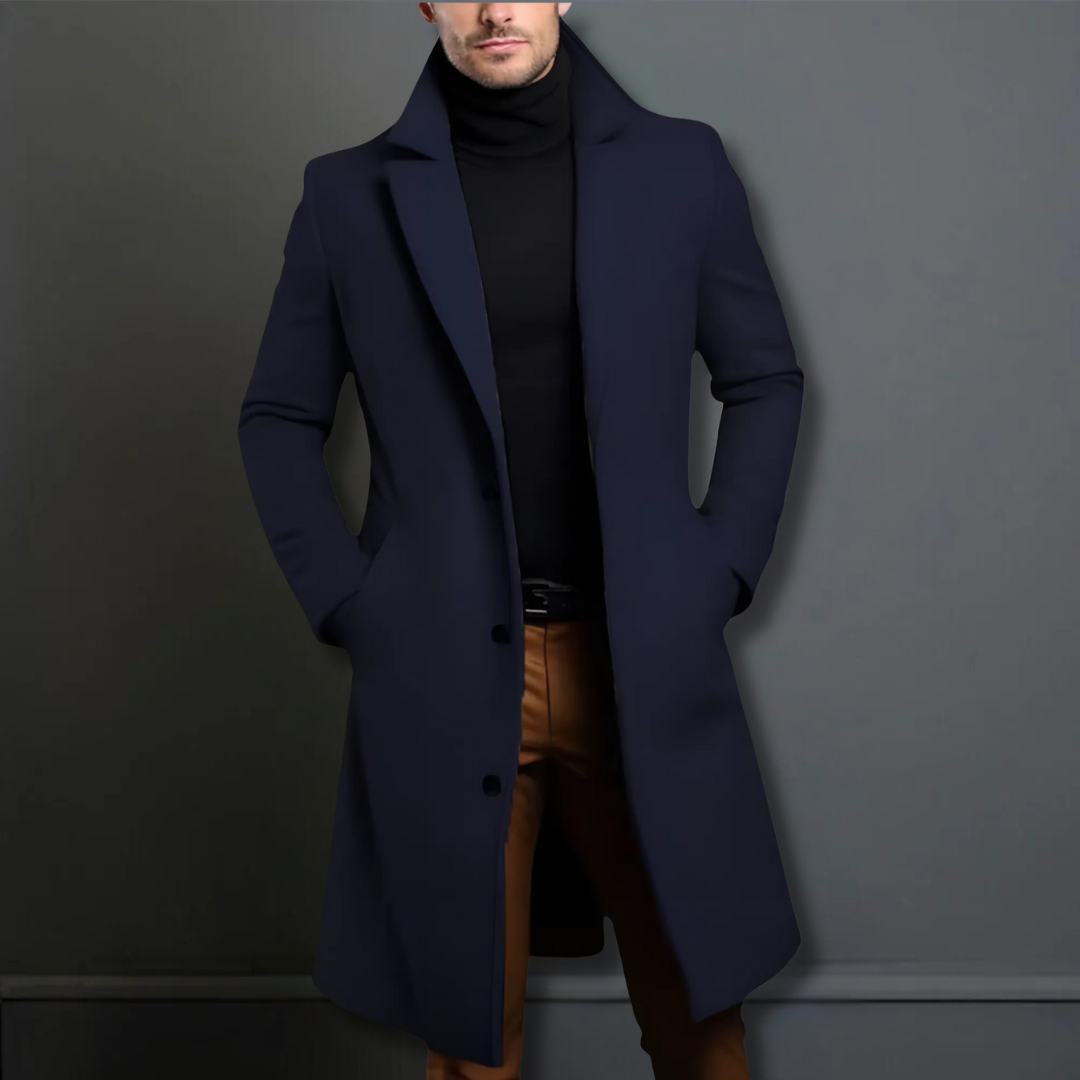 Berg-Feldt | Herren Klassischer Maßanzug Mantel – Marineblau, Schwarz, Beige Optionen