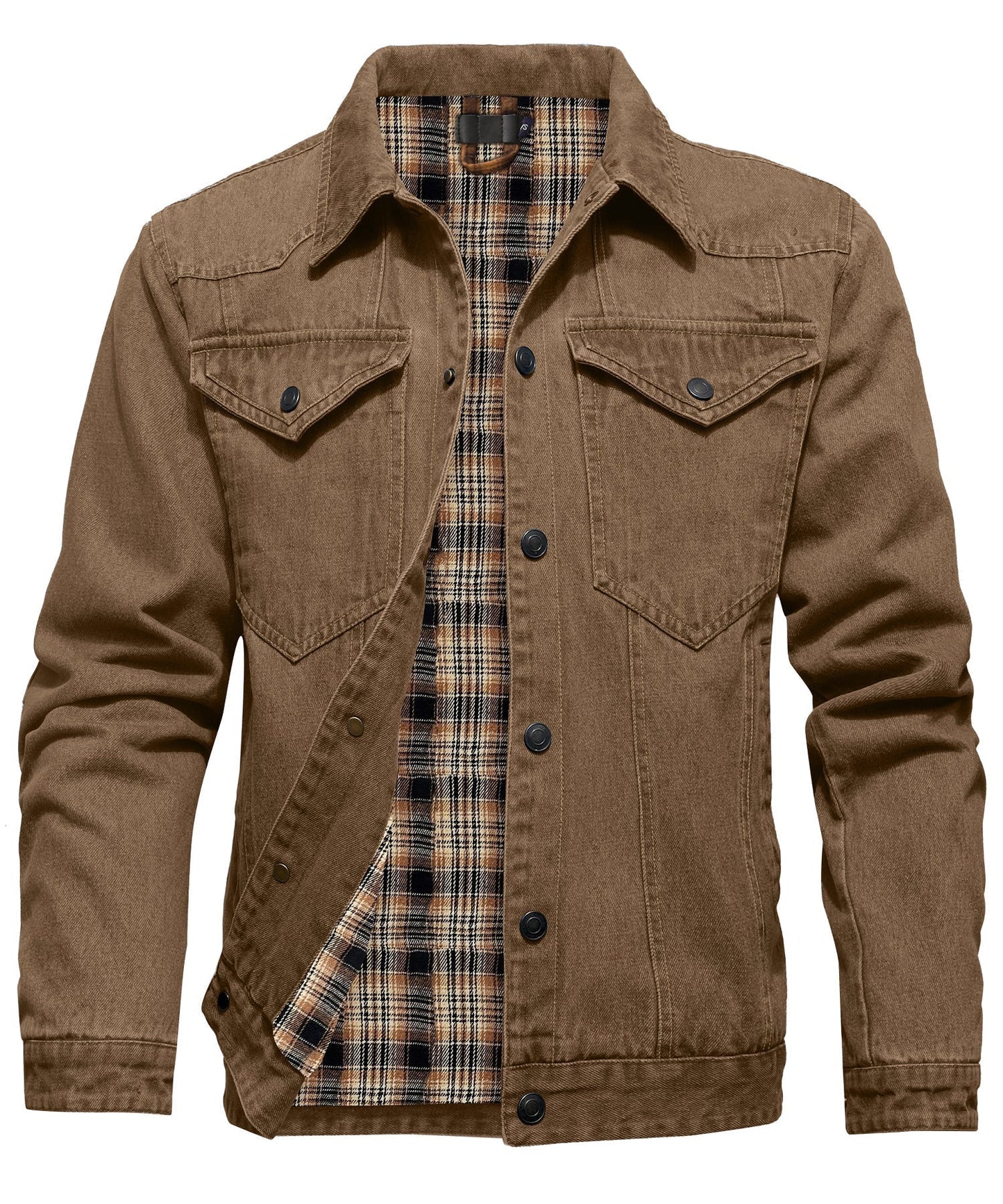 Berg-Feldt | Herren Denim Wandererjacke - Flanell gefüttert