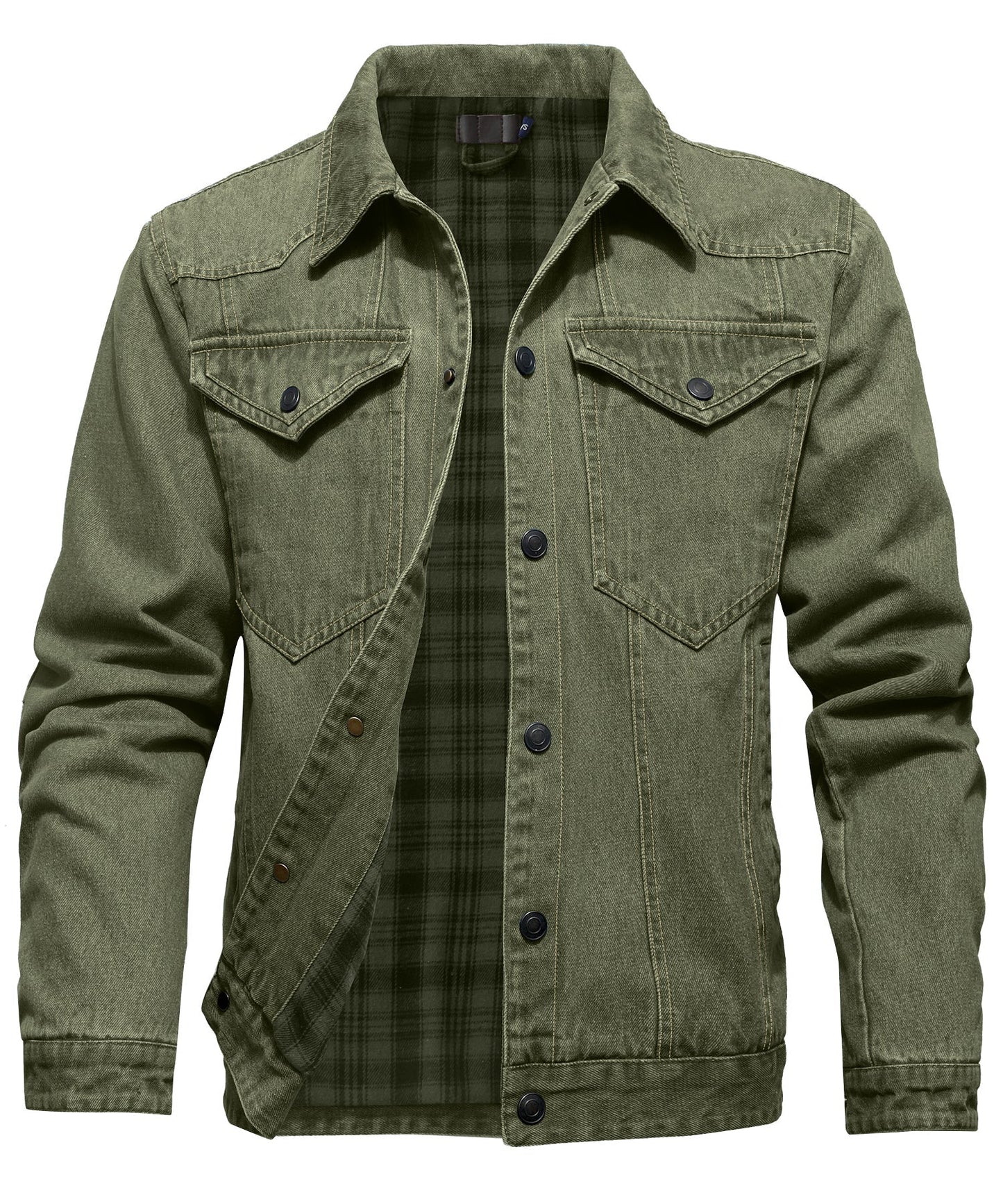 Berg-Feldt | Herren Denim Wandererjacke - Flanell gefüttert