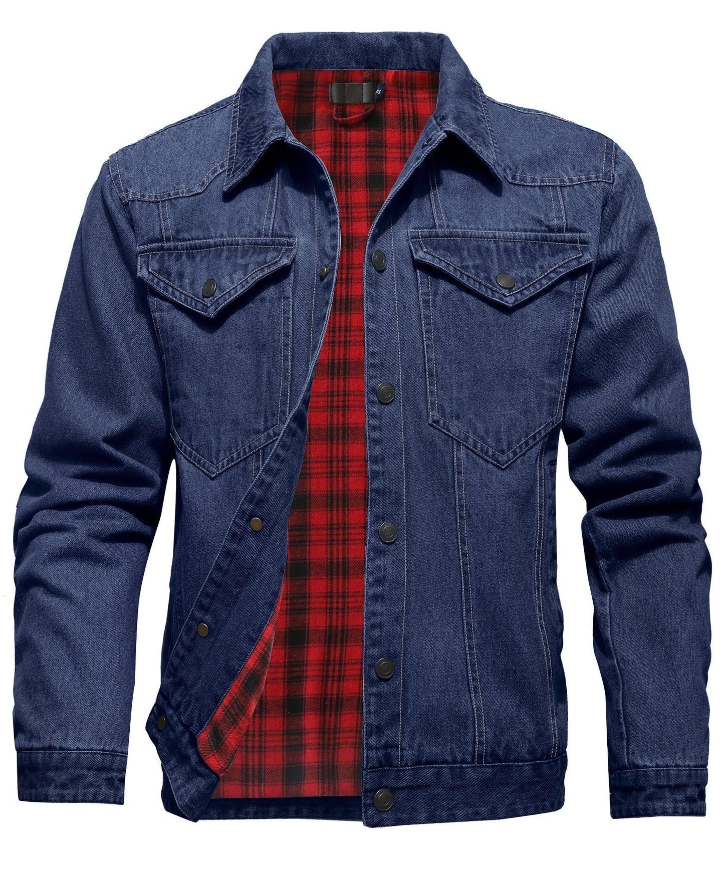Berg-Feldt | Herren Denim Wandererjacke - Flanell gefüttert