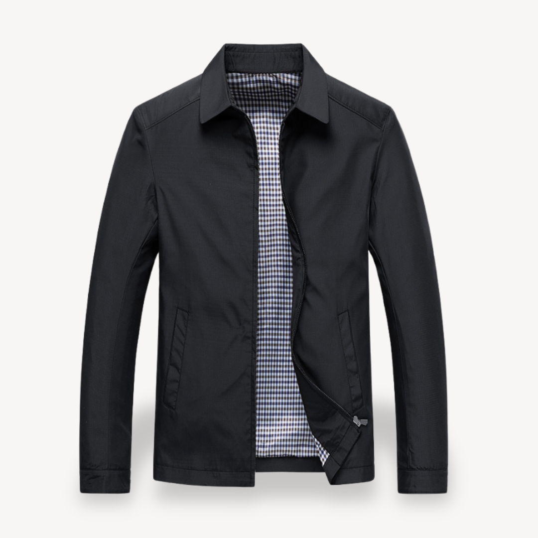Berg-Feldt | Herren Leichte Baumwolljacke mit kariertem Futter