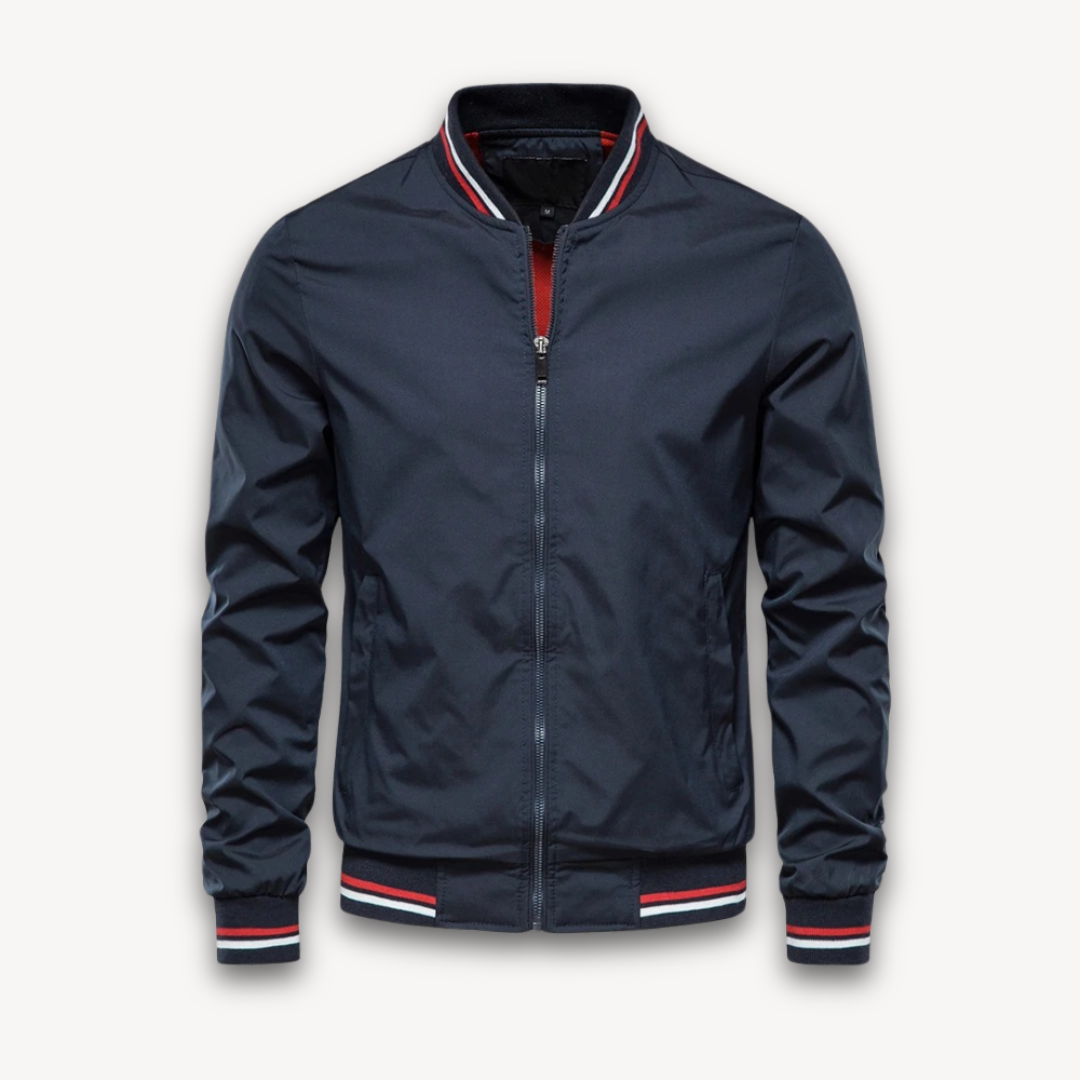 Berg-Feldt | Herren Leichte Polyester Bomberjacke - Lässiger Windbreaker