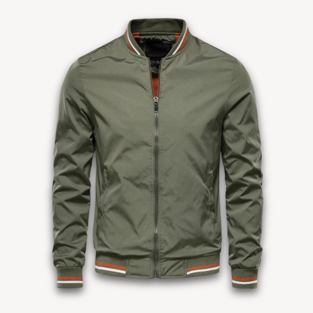 Berg-Feldt | Herren Leichte Polyester Bomberjacke - Lässiger Windbreaker