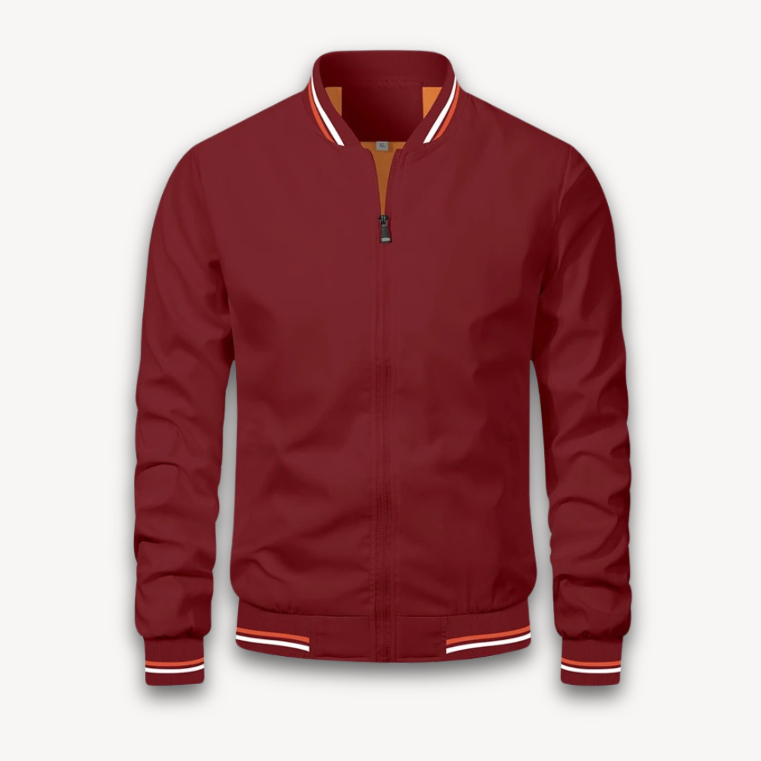 Berg-Feldt | Herren Leichte Polyester Bomberjacke - Lässiger Windbreaker