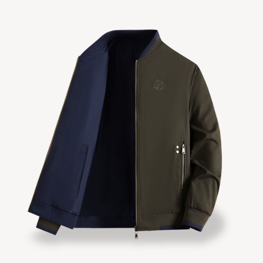 Berg-Feldt | Herren Leichte Wendbare Bomberjacke - Slim Fit, Mehrere Farben