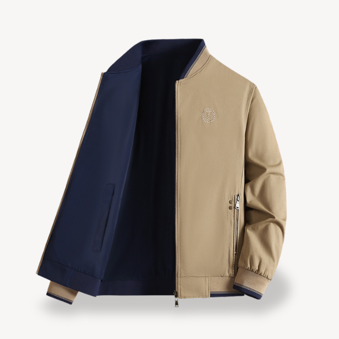 Berg-Feldt | Herren Leichte Wendbare Bomberjacke - Slim Fit, Mehrere Farben