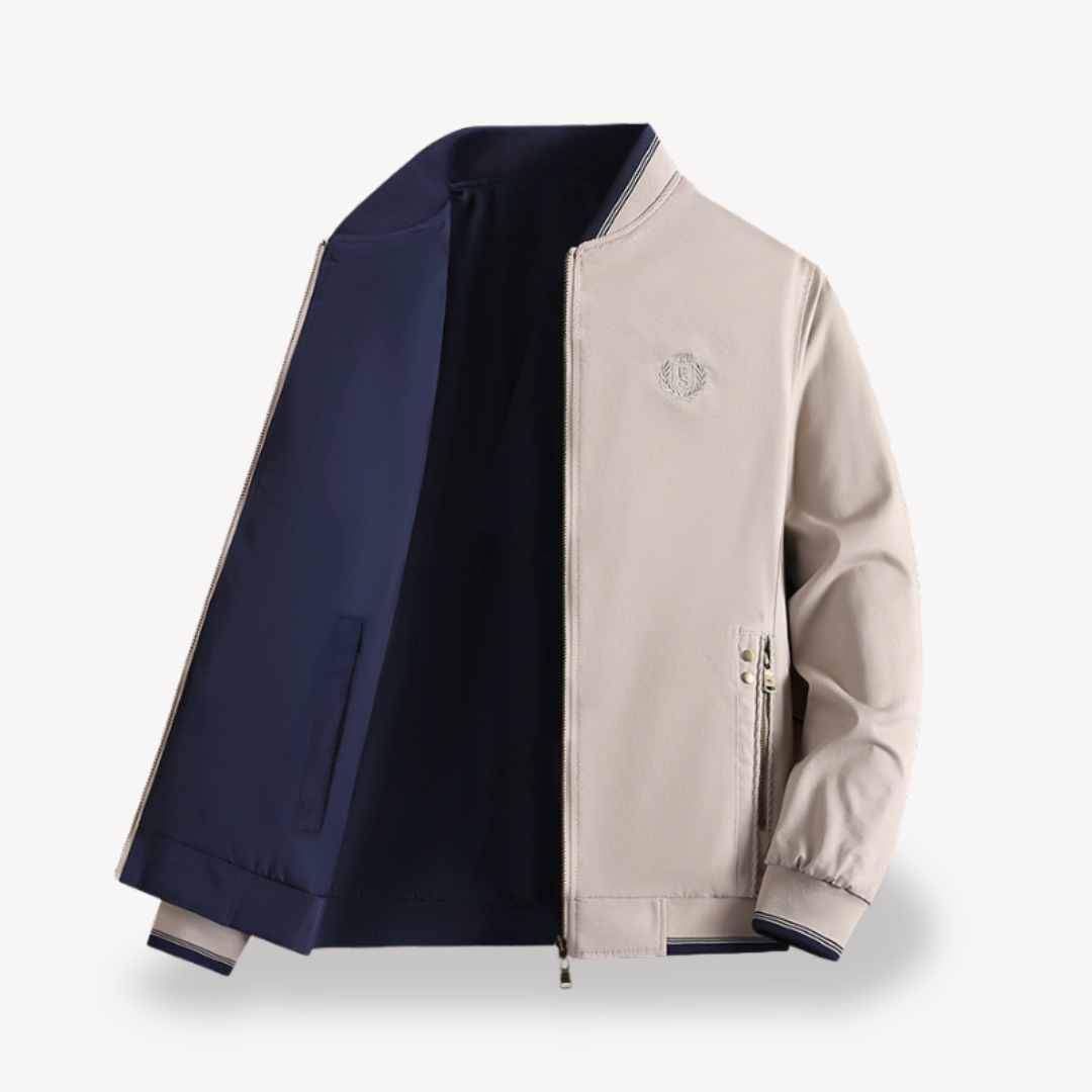 Berg-Feldt | Herren Leichte Wendbare Bomberjacke - Slim Fit, Mehrere Farben