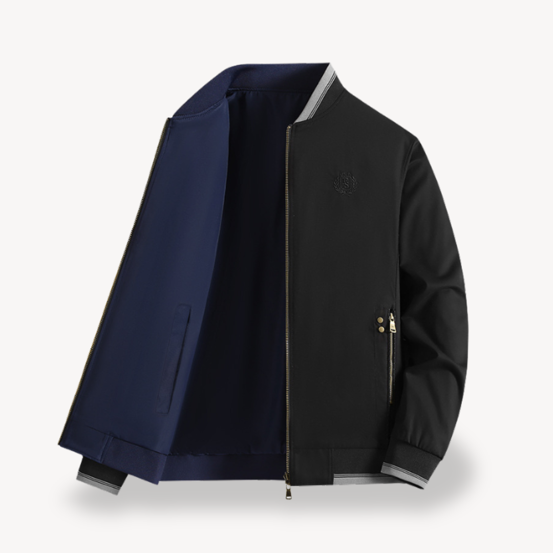 Berg-Feldt | Herren Leichte Wendbare Bomberjacke - Slim Fit, Mehrere Farben