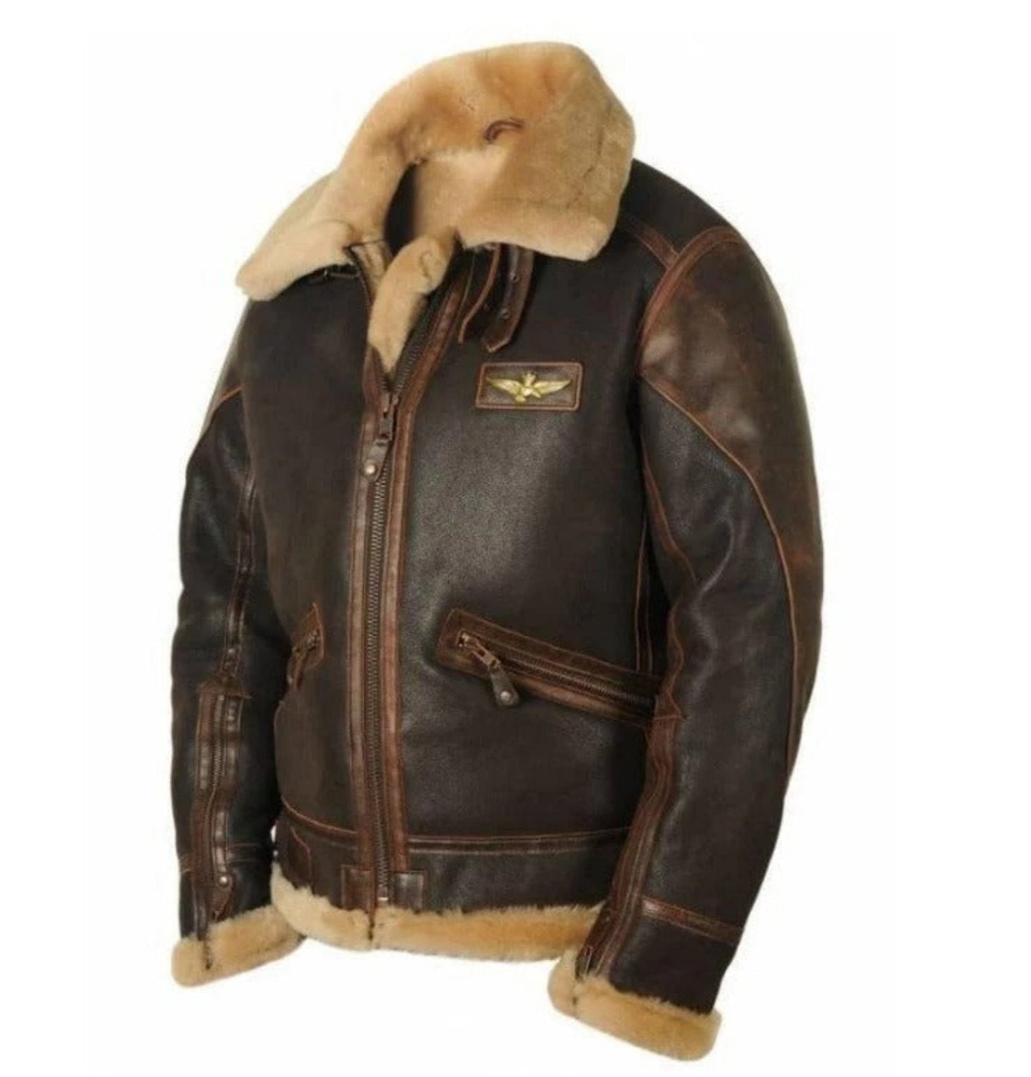 Berg-Feldt | Herren Dicke Vintage Lederjacke für Herbst/Winter