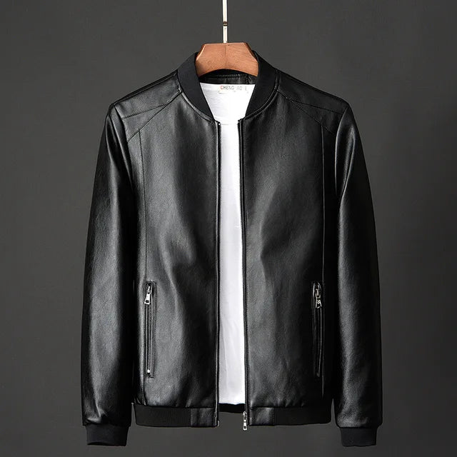 Berg-Feldt | Herren Vintage Leder Bomberjacke mit sicheren Taschen