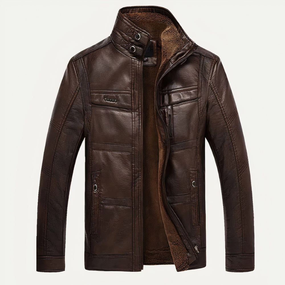 Blouson en cuir pour homme Falko - Design moderne
