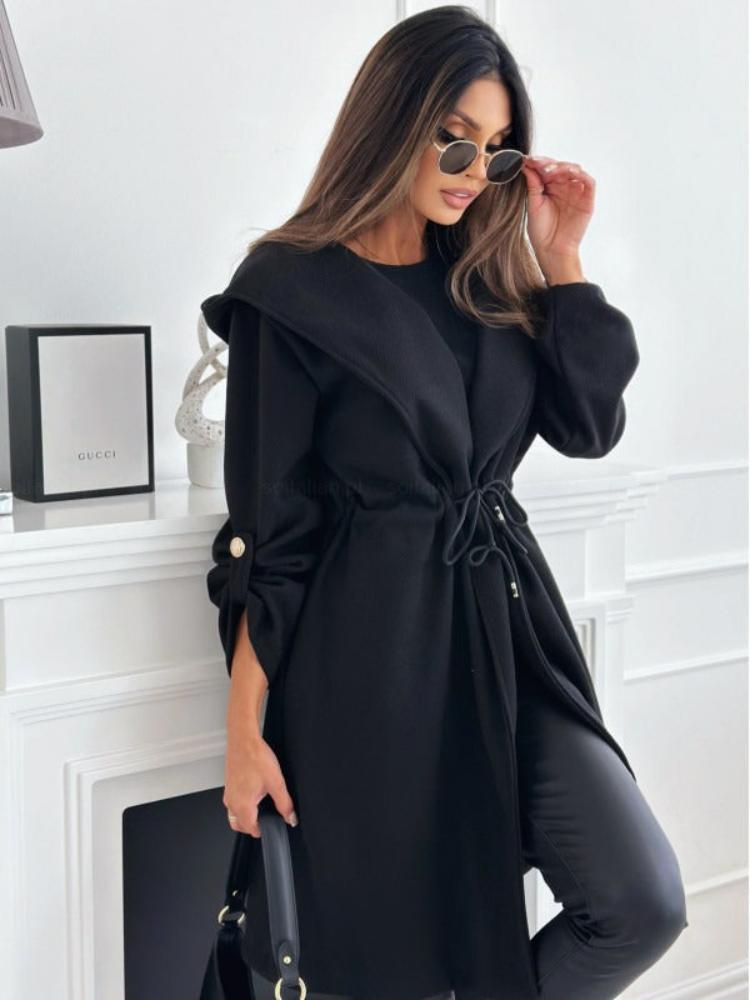 Manteau tendance pour femme avec capuche - Leonie
