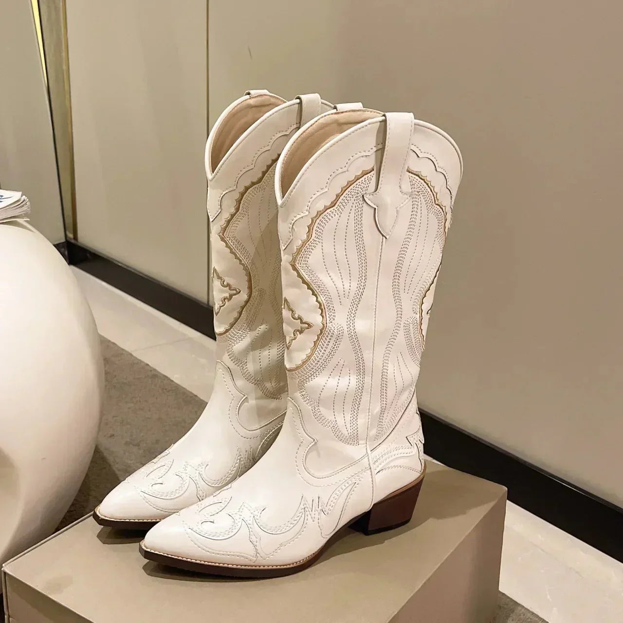 Berg-Feldt | Bottes de cowboy à talon carré