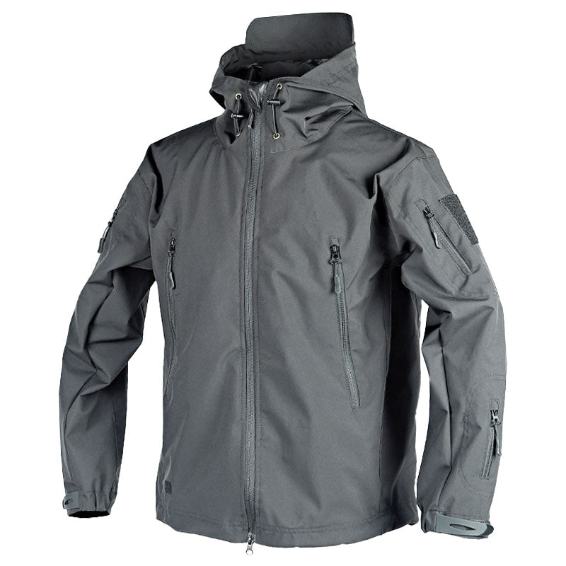Berg-Feldt | Outdoor-Jacke - Wasserabweisend - Kapuze mit Kordelzug - Verstellbare Bündchen - Zip-Taschen
