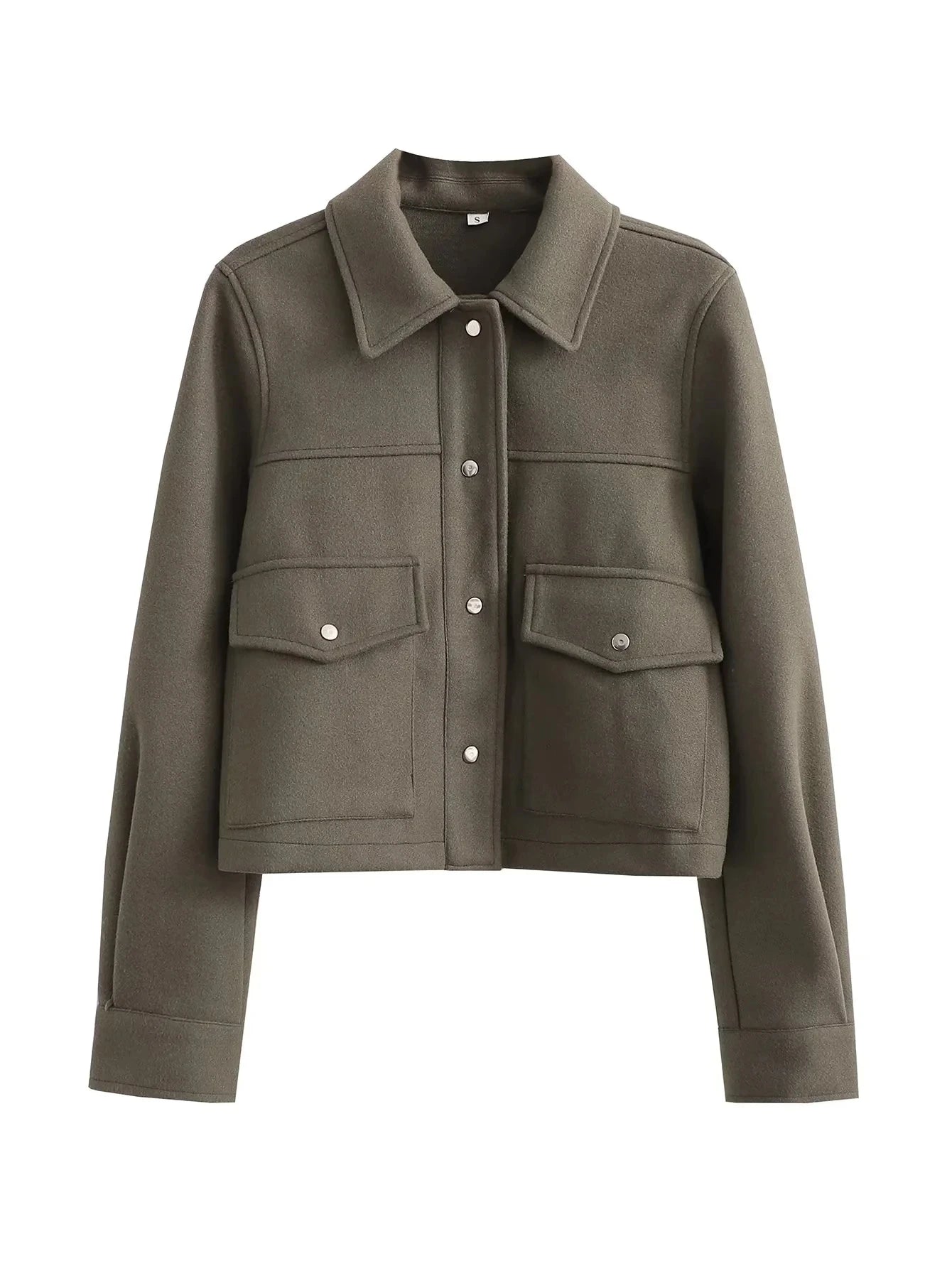 Berg-Feldt | Kurzjacke - Wollmischung - Maßgeschneiderte Passform - Utility-Stil - Knopfverschluss
