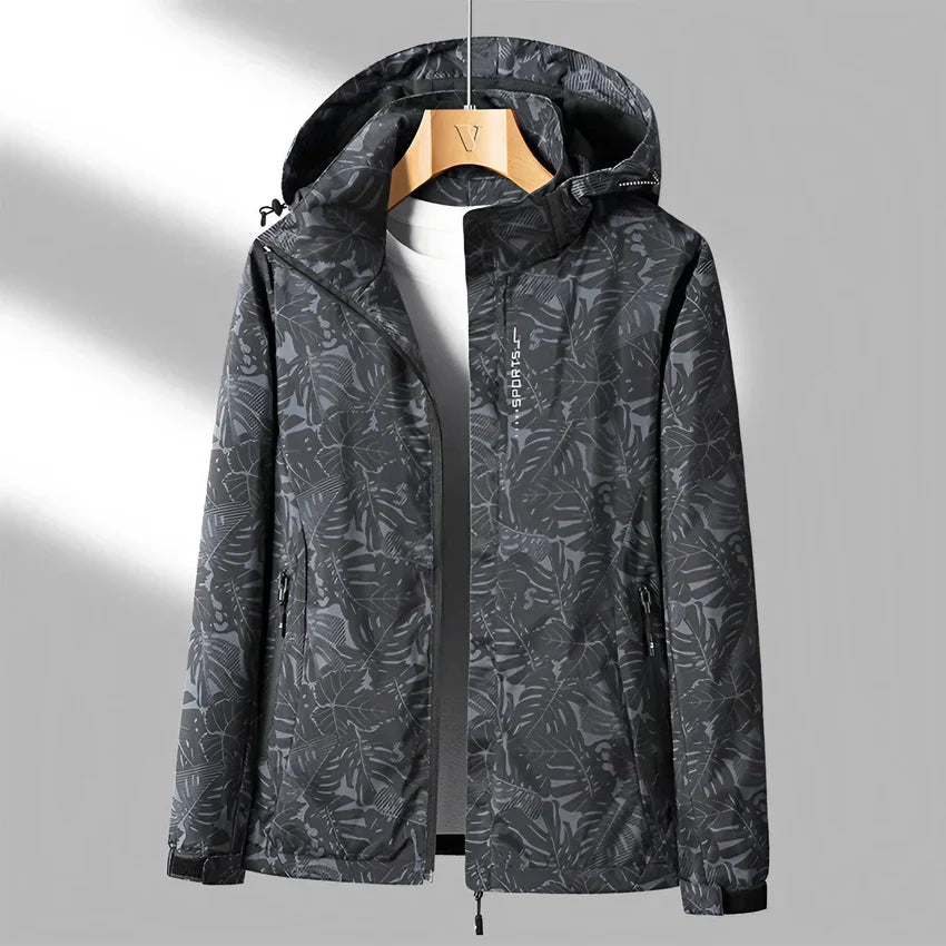 Berg-Feldt | Die Bedruckte Outdoor-Jacke mit Kapuze für Aktive Tage mit Stil