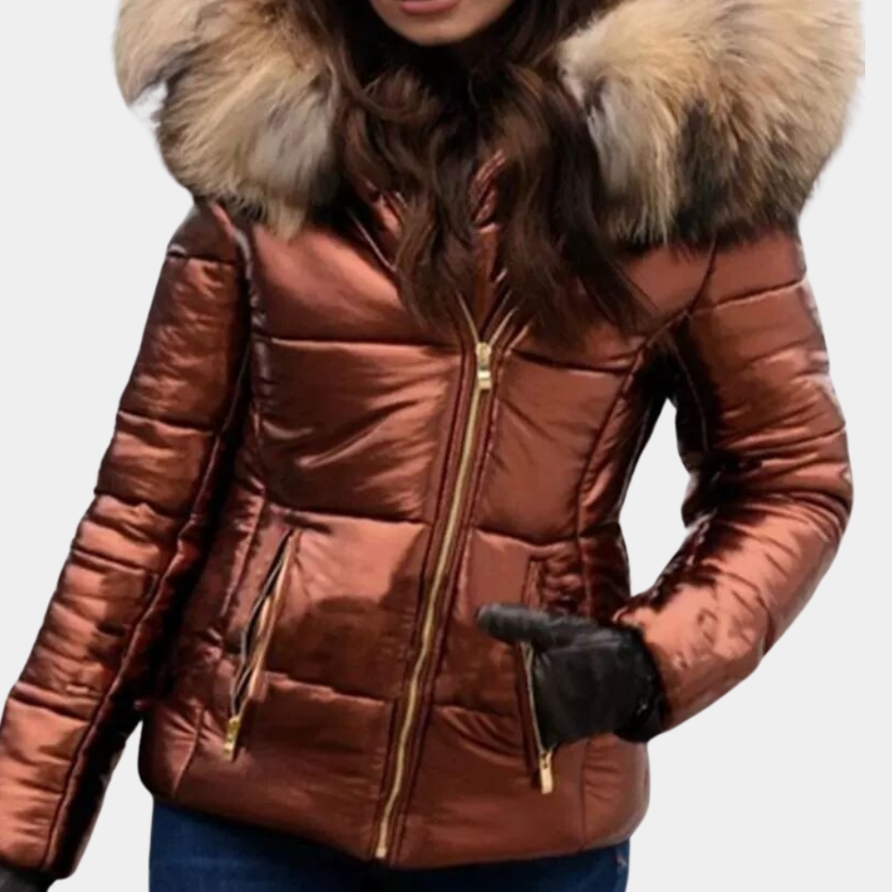 Veste à capuche pour femme avec doublure chaude