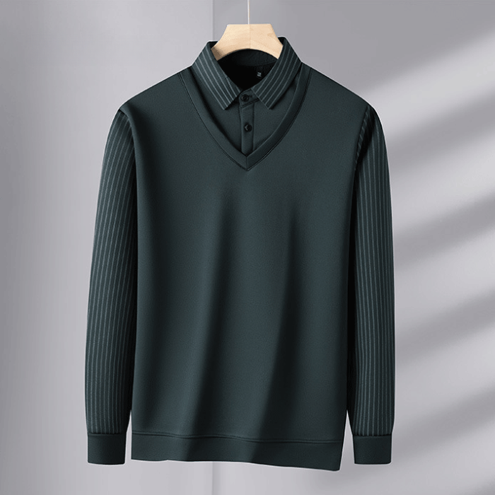 GREGOR Pullover mit Hemdkragen