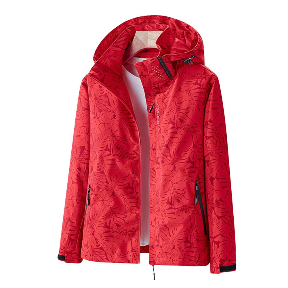 Berg-Feldt | Veste de pluie d'extérieur – Légère, avec capuche et motif floral