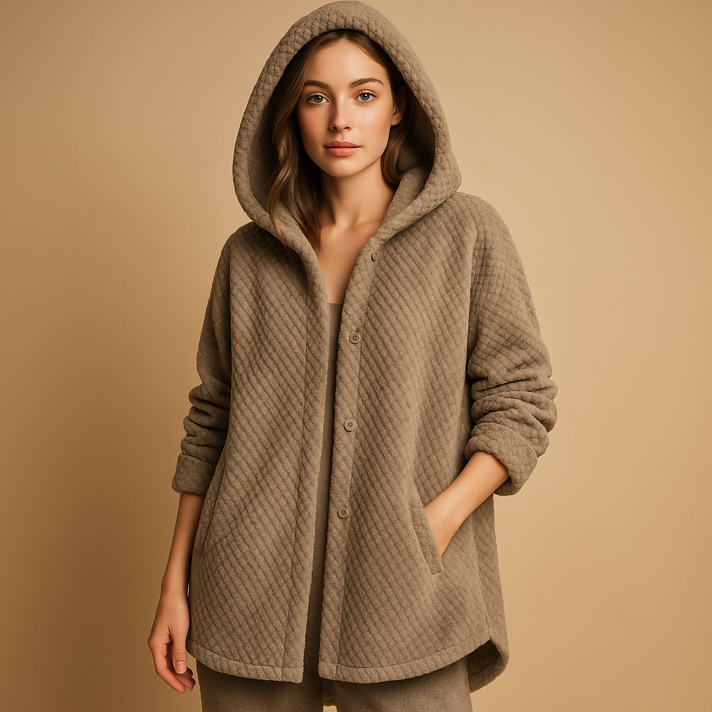 Berg-Feldt | Veste Teddy souple à capuche pour femmes