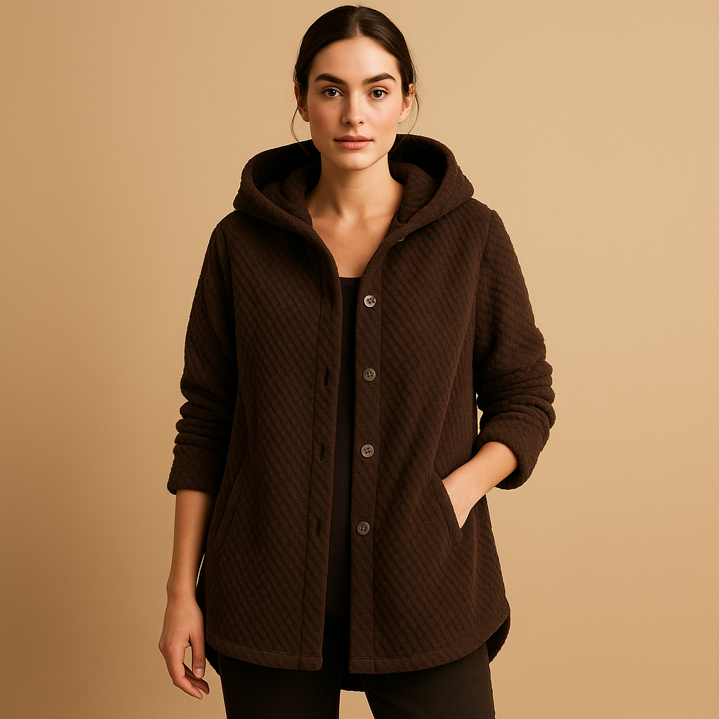 Berg-Feldt | Veste Teddy souple à capuche pour femmes
