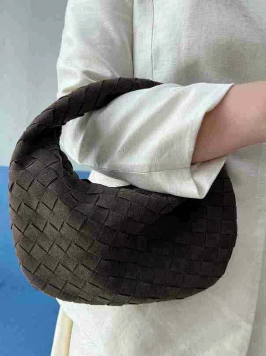 Berg-Feldt | Stilvolle Braune Geflochtene Handtasche - Berg-Feldt