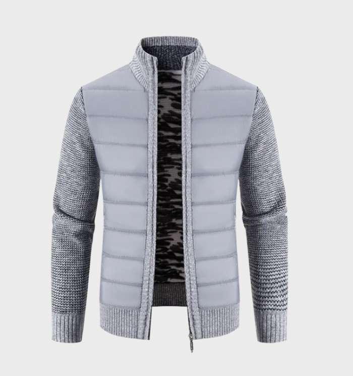 Helmut Jacket: manches côtelées épaisses, doublure en flanelle à carreaux, col montant