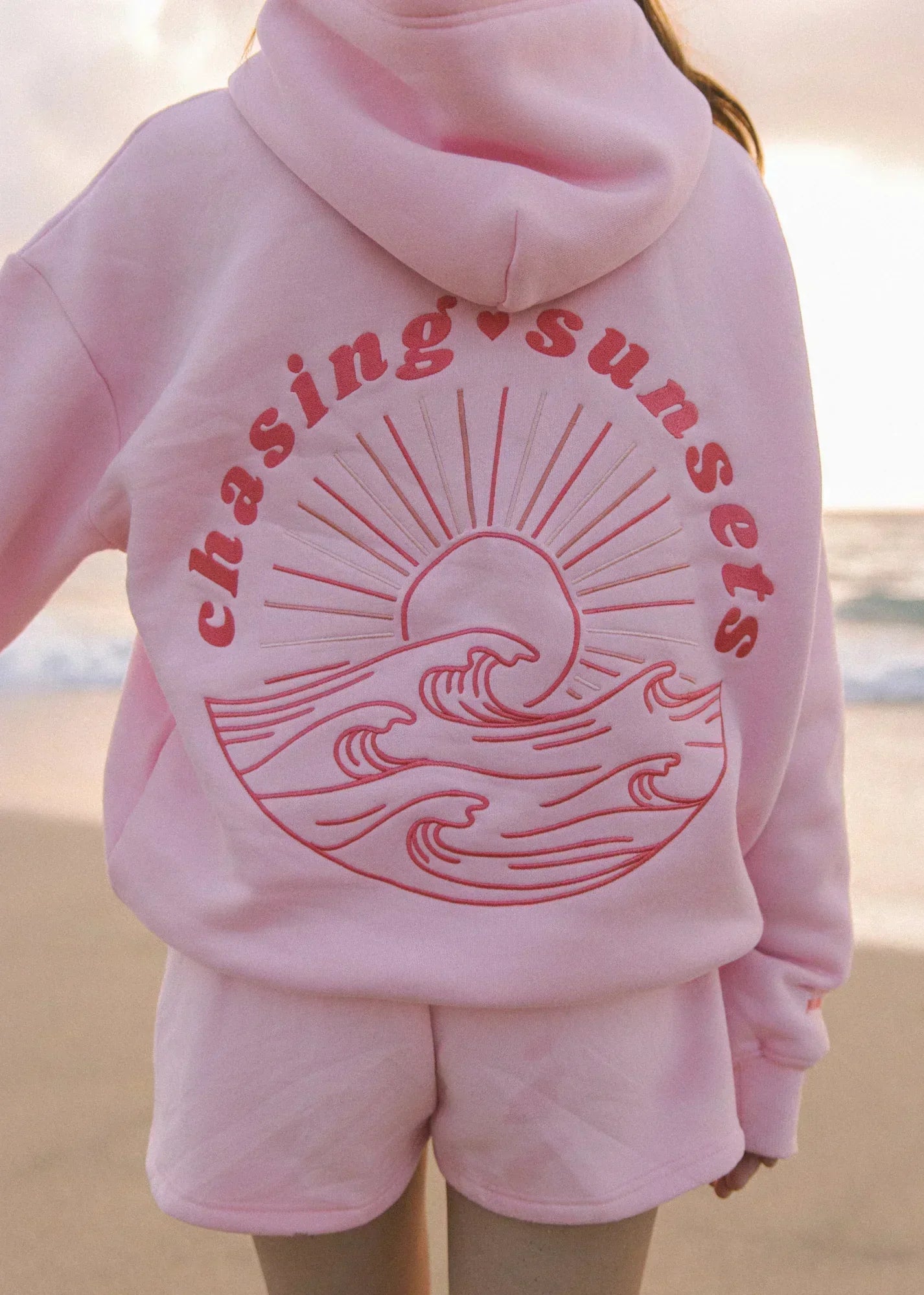 Sweat à capuche pour femmes Fudus | Sweat à capuche graphique Chasing Sunsatzs