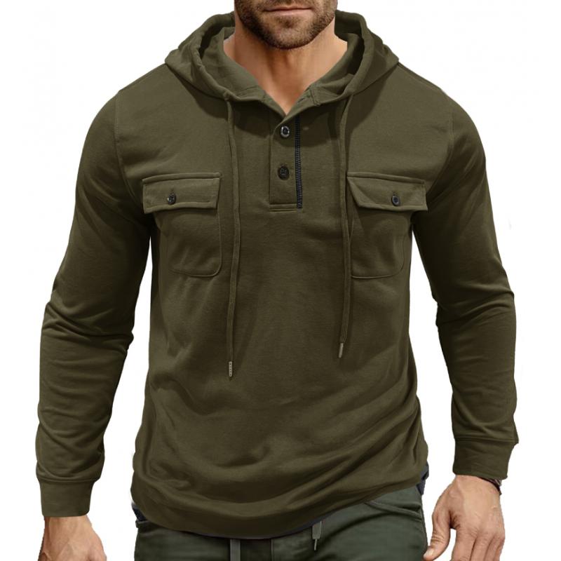 Berg-Feldt | Lässiger Hoodie mit Knöpfen Soft und Komfortabel Praktisches Design
