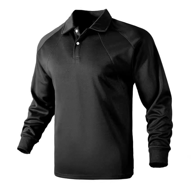 Berg-Feldt | Langärmliges Poloshirt Knopfverschluss Klassisch und Stilvoll