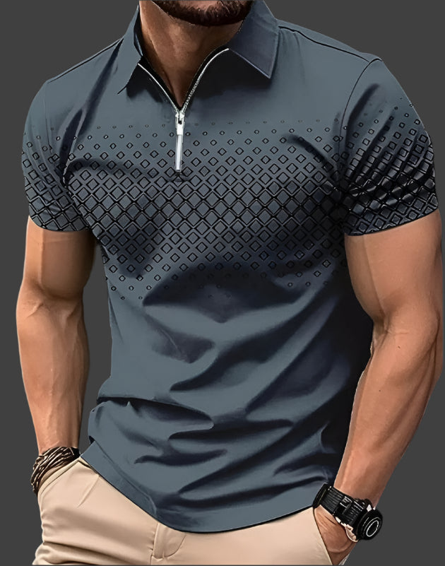 Polo pour homme à carreaux Eldric