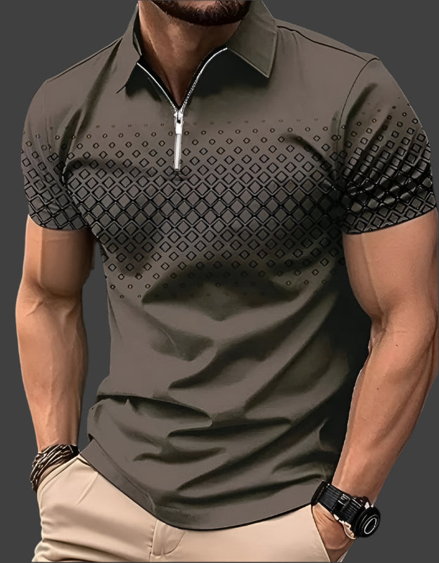 Polo pour homme à carreaux Eldric
