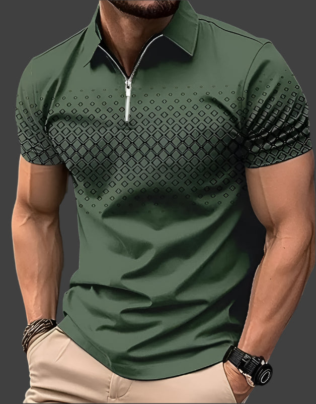 Polo pour homme à carreaux Eldric