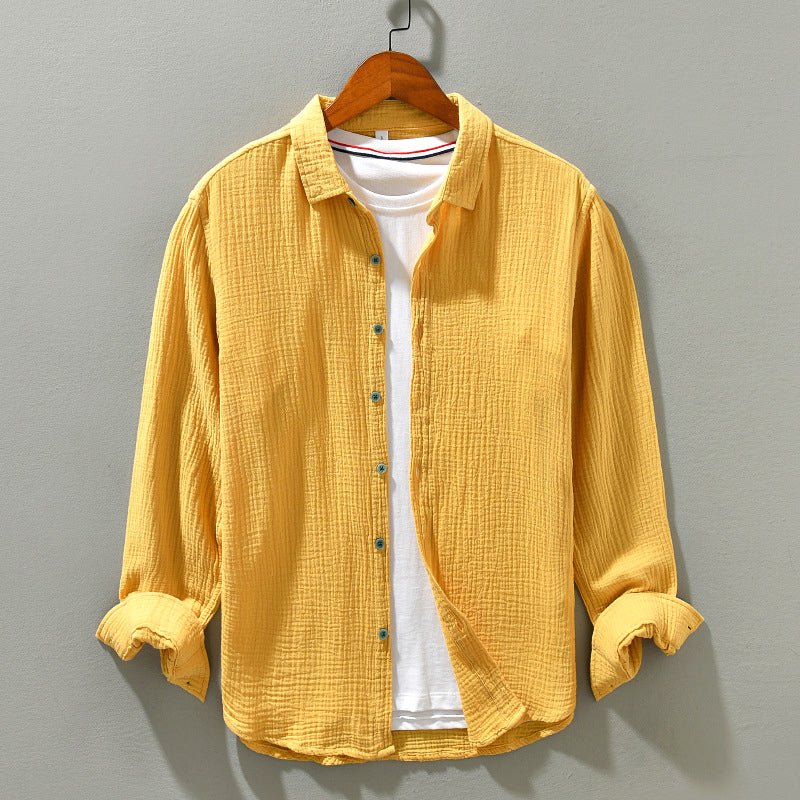 Chemise en coton à manches longues EDEL