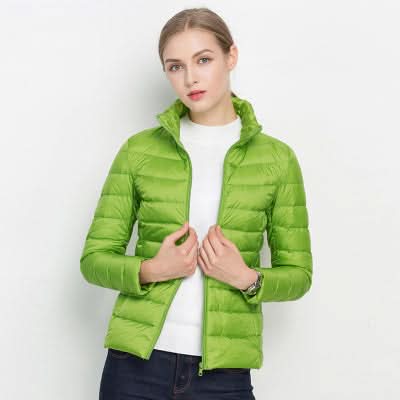 Berg-Feldt | Leuchtend Grüner Puffer für Herbst und Winter für Frauen