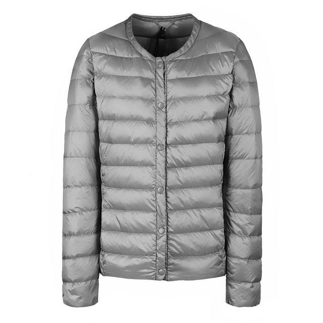 Berg-Feldt | Daunenjacke ohne Kragen "Elegance Essential"