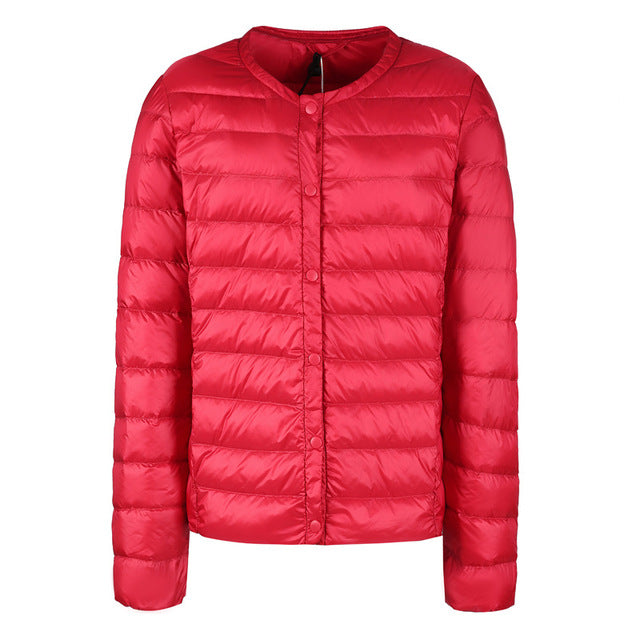 Berg-Feldt | Daunenjacke ohne Kragen "Elegance Essential"