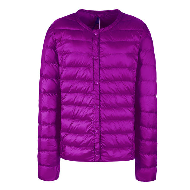 Berg-Feldt | Daunenjacke ohne Kragen "Elegance Essential"