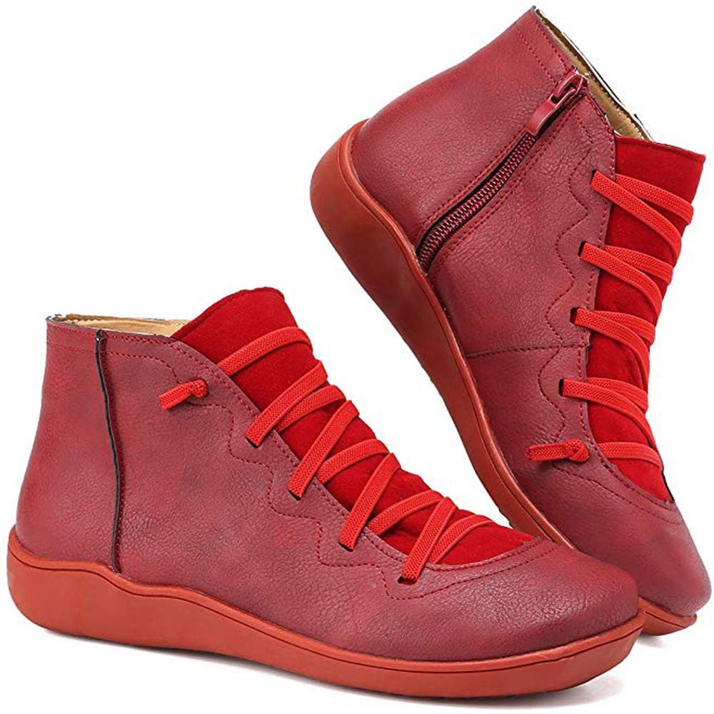 Berg-Feldt | Fake-Leder Stiefeletten Für Einen Modischen Look