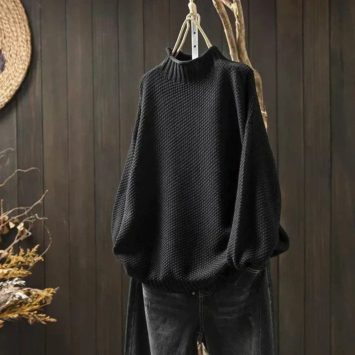 Berg-Feldt | Sweatshirt - Bequemer Oversize-Strickpullover mit Rollkragen