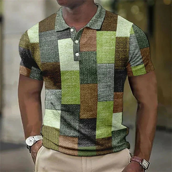 Fudus Poloshirt mit Karomuster