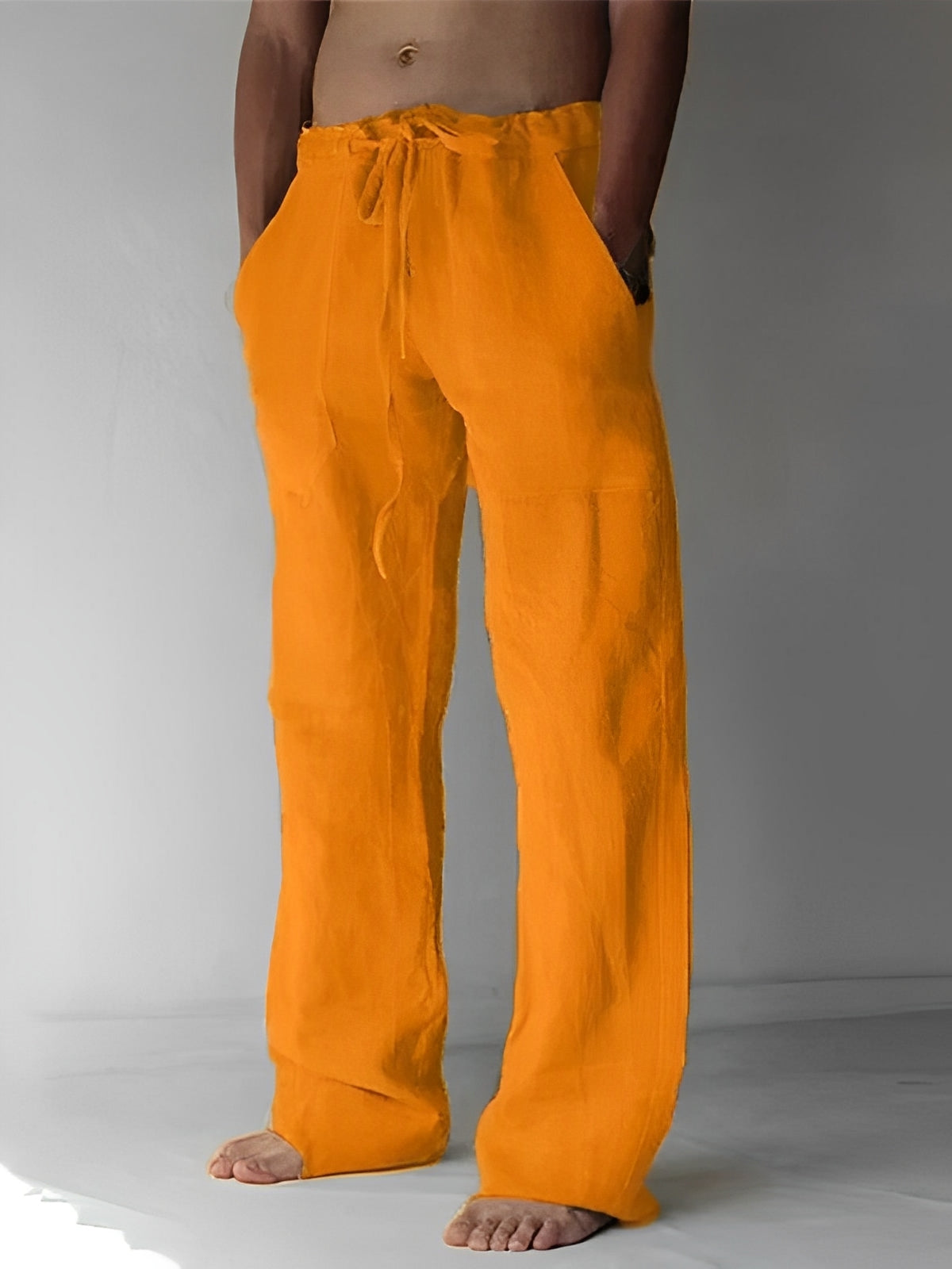 Pantalon en lin style ample pour hommes par Garth