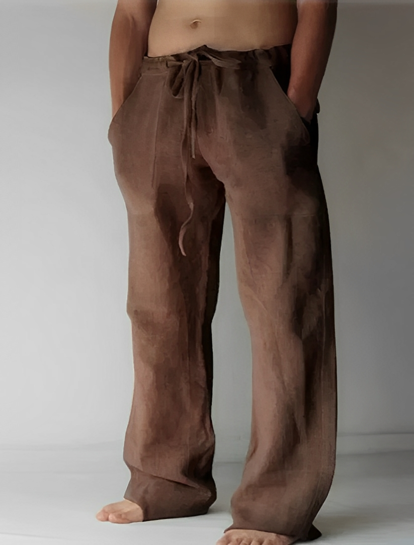 Pantalon en lin style ample pour hommes par Garth