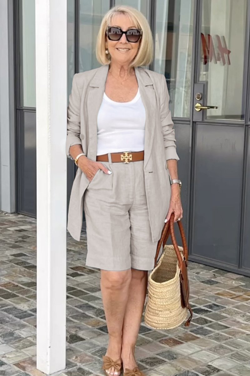 Stylish Blazer and Trousers Set - Cilly