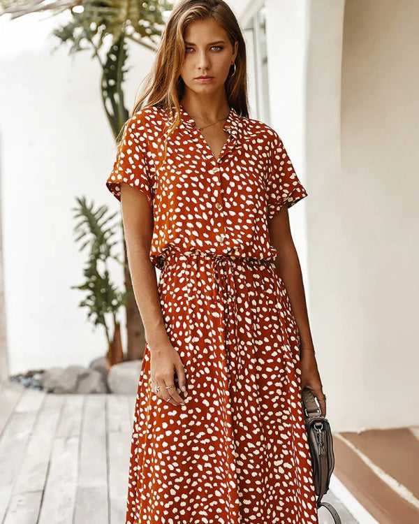 Raffiniertes Midi-Sommerkleid Nelia für einen schicken Look