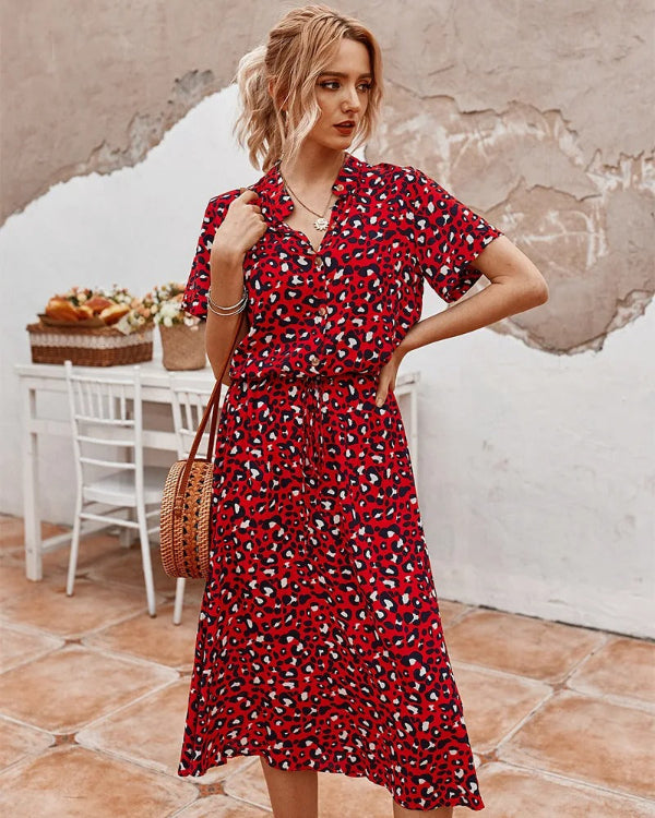 Raffiniertes Midi-Sommerkleid Nelia für einen schicken Look