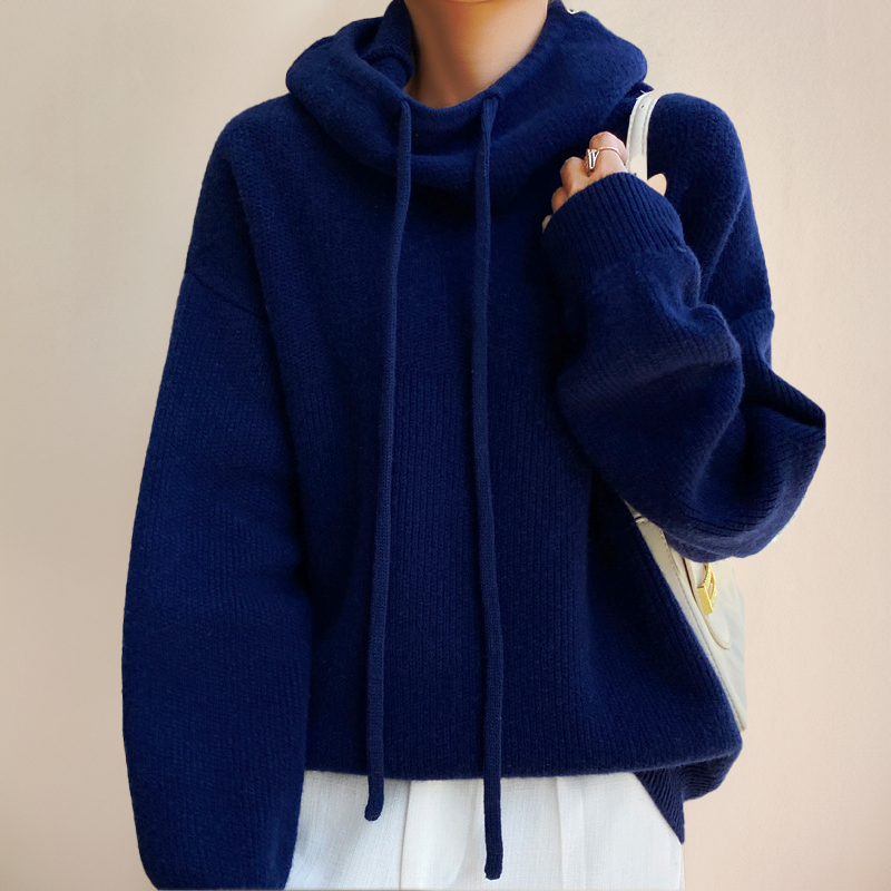 Berg-Feldt | Strickpullover mit Hohem Kragen Weicher Strick Lässig und Warm